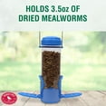 thumbnail image 3 of Perky-Pet Dried Mealworm Wild Bird Feeder with Flexports - Blue, 3 of 9