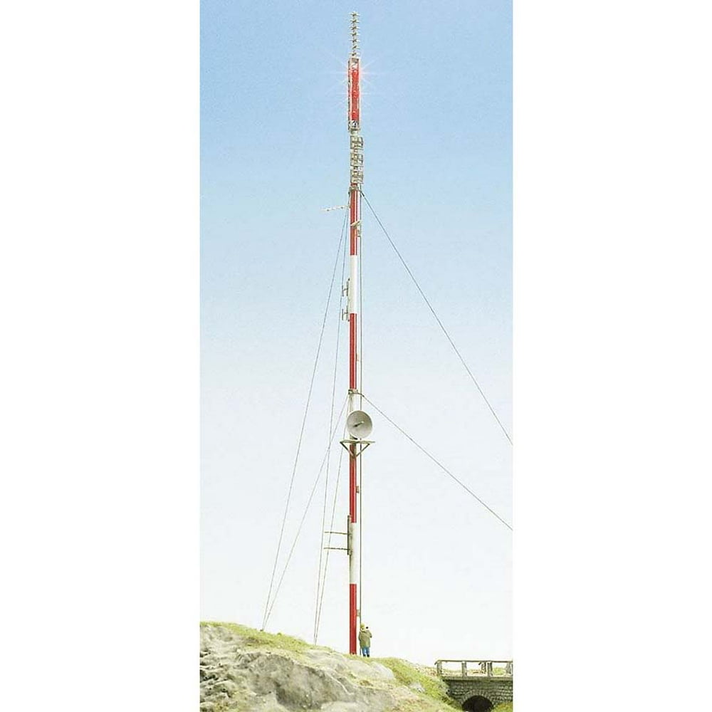 Busch HO Scale Radio Transmitter Tower/Cell Phone Mast Assembled 5965