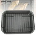 thumbnail image 4 of Nonstick Roasting Tray, Roasting Pan Rectangular Heat Resistant with Rack for Kitchen, 4 of 7