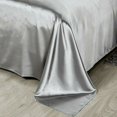 thumbnail image 4 of Juego de funda nórdica en color sólido, cremallera oculta y lazos en las esquinas para una cama sin complicaciones, microfibra de seda satinada suave y reversible para una comodidad durante todo el, 4 of 5