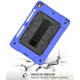 thumbnail image 7 of Dteck iPad 9th/ 8th/ 7th Generation Case with Screen Protector Pencil Holder Kickstand Hand/ Shoulder Strap, Heavy Duty Hybrid Shockproof Rugged Case for iPad 10.2" 2021/2020/2019,Dark Blue/Black, 7 of 7