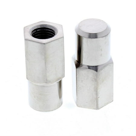 Kingpin Car - 1937-48 Ford Car Kingpin Cross Bolt Spindle Stop Nuts, Chrome