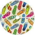 thumbnail image 1 of FMSHPON Flip Flops Flowers Xmas Christmas Tree Skirt Stand Mat for Holiday Party Decoration Indoor Outdoor 48 inches, 1 of 6