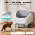 thumbnail image 5 of Invengo Automatic Cat Litter Box Self Cleaning, Large Litter Box for Multiple Cats, Ultra-Quiet with Advanced Odor Control, Safety Sensors, App Control, Gray, 5 of 10