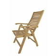 thumbnail image 2 of Anderson Teak Carina 5-Position Contemporary Teak Reclining Chair in Natural, 2 of 5