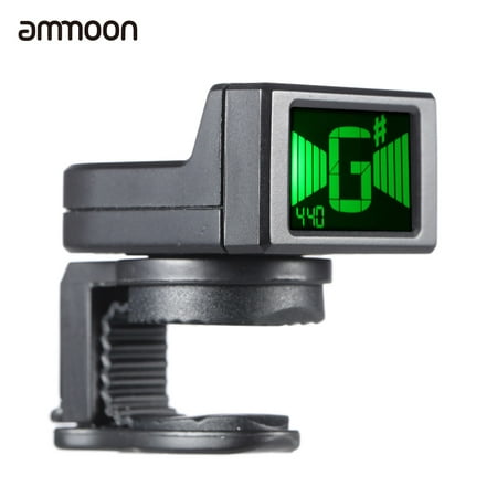 ammoon AT-08 Mini Digital LCD Clip-on Tuner for Acoustic Electric Guitar Bass Violin Ukulele (Best Electric Violin For The Money)