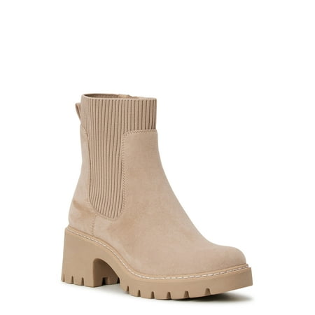 

Women s Chelsea Boots with Knit Panel