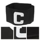 thumbnail image 2 of Brazalete de capitán de fútbol ajustable para jugadores de fútbol, rugby y baloncesto (negro), 2 of 7