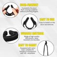 thumbnail image 3 of 24 Pcs First Responder Door Stop Jam with Ropes Law Enforcement Gear Tactical Door Jammer Wedge for Police Firefighter Emergency Medical Services Home Use Keep Doors from Closing (Black), 3 of 6
