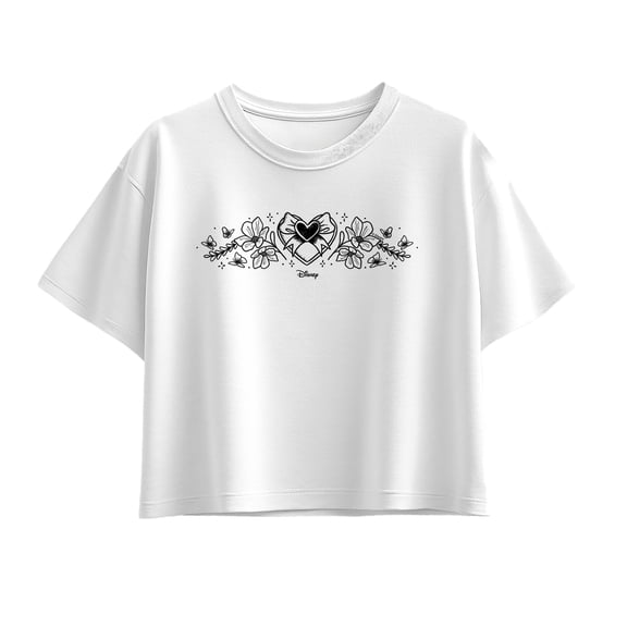 Descendants: Wicked Wonderland - Doodle Pink Girls' Short Sleeve Boxy Graphic T-Shirt