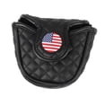 thumbnail image 1 of Cubierta de putter de mazo de golf,Cubierta de cabeza de putter de mazo de golf Cuero de PU duradero,Golf Putter Headcover Deportes Protector Impermeable,Funda protectora para cabeza de palo de, 1 of 9