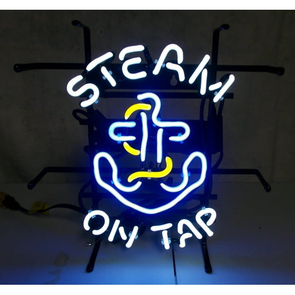 Queen Sense 17"x14" Anchor Steam Beer On Tap Neon Sign Man Cave Handmade Neon Light 117ASBOT