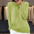 thumbnail image 2 of Levmjia Womens Sweater Long Sleeve Round Neck Hollowed Out Soft Acrylic Knitted Pullover Casual Loose Fit Comfortable Office Daily Winter Fall, 2 of 6