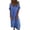 Blue, variant on WTXUE Plus Size Dresses, A-Line Short Sleeve Vestidos Casuales Para Mujer V-Neck, Casual Spring And Summer Loose Skirt Cotton And Linen Dress Solid Mid-Length Women's Plus, Blue Size S