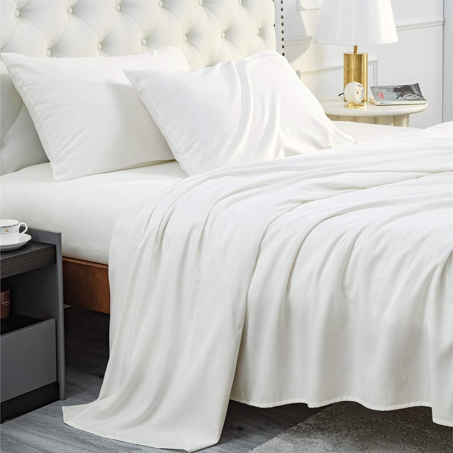 Cooling Sheets 4 PC Luxury Bed Sheets 