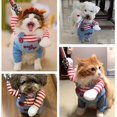 thumbnail image 3 of Lustiges Hundekostüm Halloween Cosplay Puppenkostüm para Hunde Tragen Hut Party Weihnachtskleidung Geeignet para grandes y pequeños (M), 3 of 5