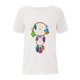 thumbnail image 4 of Moda Mujer Causal Rounk Cuello Impresión Blusa Manga corta Hollow Out Camiseta Verano Tops Fridja bn5735, 4 of 8