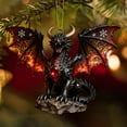 thumbnail image 4 of Dragon Shaped Christmas Ornament - Festive Christmas Dragon Pendant, Unique Hanging Decor for Christmas Tree, Home & Wall, Holiday Dragon Decoration for Xmas Celebrations & Displays, 3.15in, C, 4 of 9