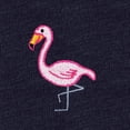 thumbnail image 2 of Dalix Flamingo Embroidered Fleece Crewneck Long Sleeve Sweatshirt Mens in Heather Navy L Large, 2 of 5