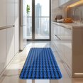 thumbnail image 4 of Blue Black Geometric Pattern Kitchen Rug Mat,Kitchen Runner Rugs Non Skid Washable,Decorative Kitchen Floor Mats for Kitchen,Sink,Laundry,17"x47.2", 4 of 7