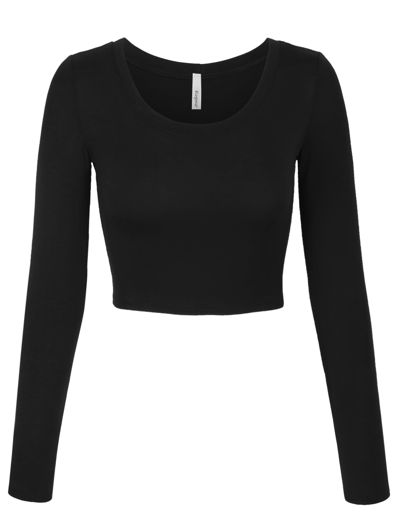 long sleeve crop top