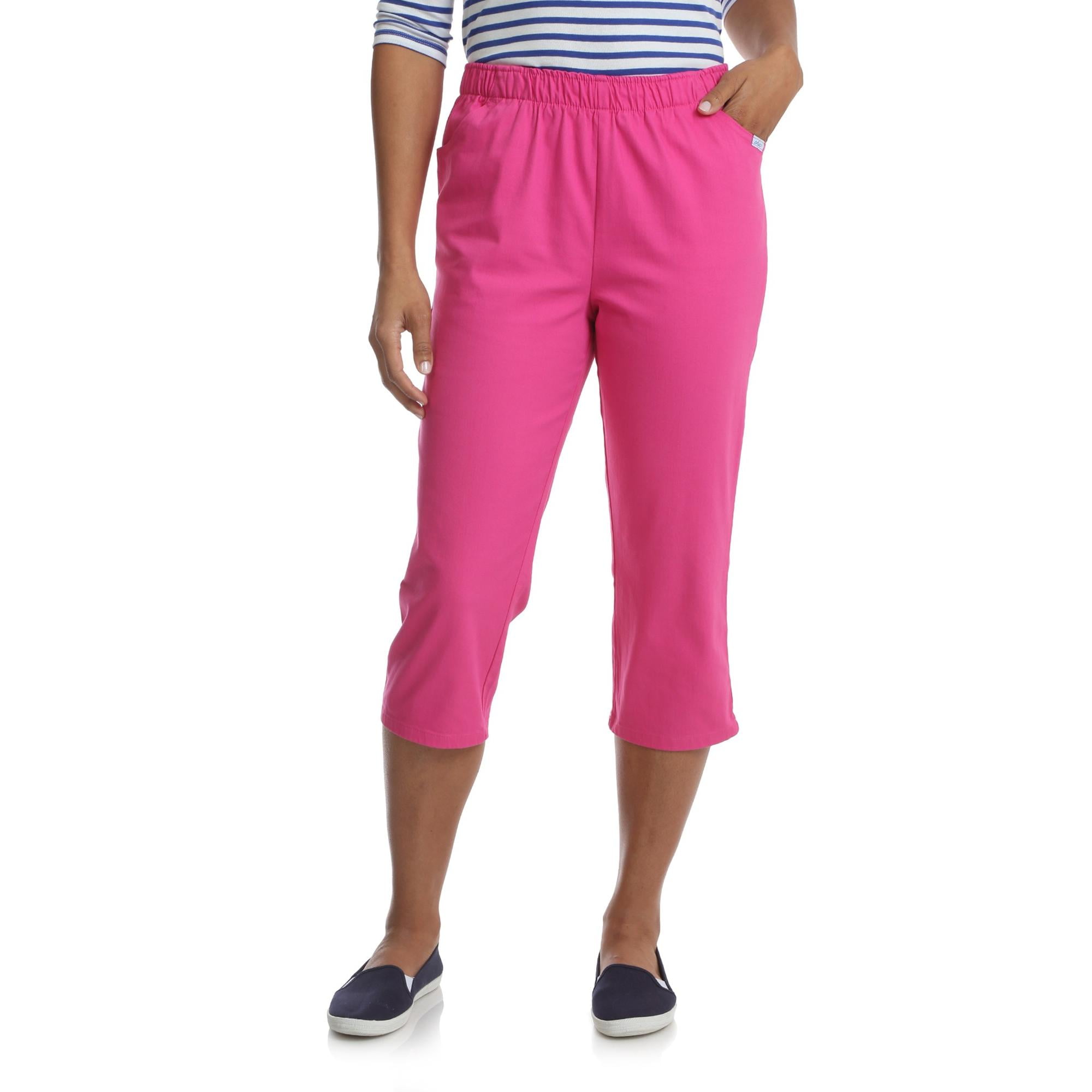 Women's Stretch Pull On Capri - Walmart.com