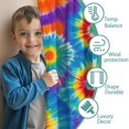 thumbnail image 3 of Blackout Kids Curtains,Colorful Rainbow Tie Dye Spiral Pattern Childrens Insulated Curtains Set Of 2,Bedroom Essentials,Toddler Room Decor 42"x63", 3 of 5