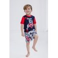 thumbnail image 5 of Set de baño Marvel Avengers Captain America Rash Guard Boys 7-8, 5 of 5