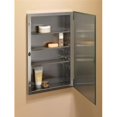 thumbnail image 1 of Jensen 868P24SS Armoire à Pharmacie Encastrée de 1 Porte en S-Cube avec Acier Inoxydable Réglable Biseauté, 1 of 1
