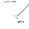 thumbnail image 2 of Silicone Wire 28AWG 28 Gauge Flexible Tinned Copper Standard High-Temperature Hookup Wire Grey 30m/98ft, 2 of 6