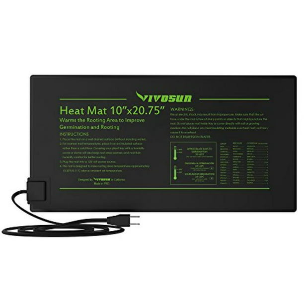Vivosun Waterproof Seedling Heat Mat, Waterproof Rug Pad 8×10