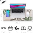 thumbnail image 5 of Long Mouse Pads for Desk,Orange Boho Geometric and Plant Pattern Desk Mats on Top Of Desks, Desk Mouse Pad Extra Large with 3mm Non-Slip Base and Stitched Edge for Gaming,Office,Work,Home 31.5"x11.8", 5 of 6