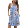 thumbnail image 3 of Aiyino Women's Sleeveless Summer Casual Sundress Short Dress With Pockets, 3 of 7