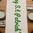 thumbnail image 5 of Table Runners 108 Inches Long Dress Scarves, St. Patrick's Day Farmhouse Coffee/Dining/Kitchen Table Runner for Living Room, Farmhouse Green Lucky Clovers Coin 13x108 Inch, 5 of 9