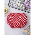 thumbnail image 4 of Jowowha Newborn Baby Girl Christmas Ruffle Bloomer Shorts Polka Dots Elastic Waistband Diaper Cover Briefs Red&White Polka Dots XL/80, 4 of 6