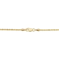 thumbnail image 3 of KoolJewelry Solid 14k Yellow Gold Rope Chain Anklet (1.5 mm, 10 inch), 3 of 4