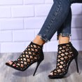 thumbnail image 5 of Sandalias romanas de tacón alto con cremallera y punta abierta para mujer Wmkox8yii  shjk6003, 5 of 5