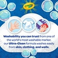 thumbnail image 3 of Crayola Marqueur à trait large lavable Ultra-Clean, couleur vive, 3 of 7