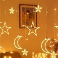thumbnail image 4 of Luces de cadena de cortina Jadeshay LED estrella y luna, 4 of 5