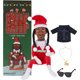 thumbnail image 3 of Muñeco Elfo Navidad Peluche Incluye Camiseta Juguete Gafas Collar, 3 of 7