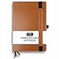 thumbnail image 3 of RICCO BELLO Primo Dotted Grid Journal Notebook, Faux Leather, Pen Holder, Numbered Pages, Index, Thick Paper, Ribbon Bookmarks, Expandable Storage Pocket 5.7 x 8.4 Inches (Brown), 3 of 4