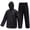 Black, variant on Ultra-Lite Rain Suit for Men Women Durable Protective Rainwear Waterproof Rain Coat Rain Gear for Farming, Hiking(Navy,XX-Large)