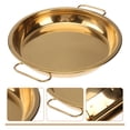 thumbnail image 3 of Stainless Steel Pan Cold Noodle Making Plate Steamed Rice Tray Cake Dish, 3 of 9