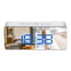 thumbnail image 1 of Reloj Digital De Superficie De Espejo Con Pantalla De Tiempo Led Snooze Detección De Temperatura De Humedad Speravity HA026447-02, 1 of 6