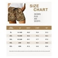 thumbnail image 3 of TIYOMI Women's Plus Size Leopard Swim Shorts Drawstring 3X Animal Elastic Waist Trunks Pocketed Casual Pants Comfy Summer Beach Shorts 3XL 22W 24W, 3 of 3
