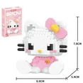 thumbnail image 1 of Kawaii Hello Kitty Blocks Cinnamoroll My Melody Kulomi Action Figures Mini Building Block Diy Assembly Model Educational Toys, 1 of 6