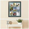 thumbnail image 2 of ArtToFrames Collage Photo Picture Frame with 9 - 6x8" Openings, Framed in Black with Nile Green and Black Mats (CDM-3926-1049), 2 of 8