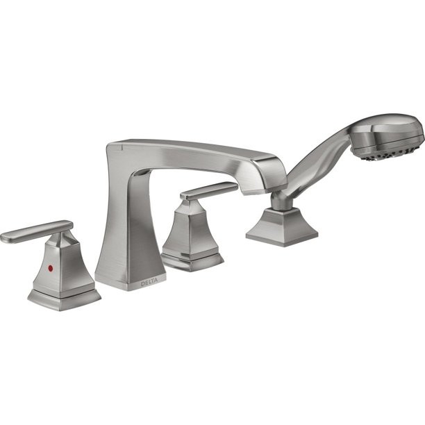 Grifo de bañera Delta Ashlyn T4764-SS con ducha de mano