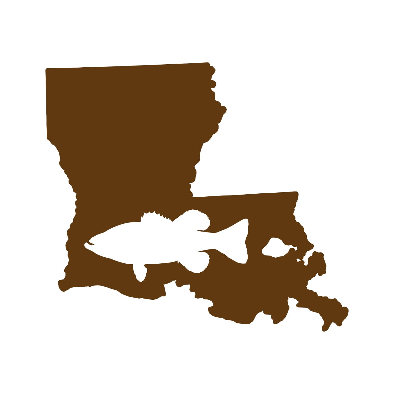 Louisiana Bass Sticker Decal Die Cut - Self Adhesive Vinyl ...