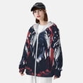 thumbnail image 3 of Balery Bulldog with Forest Flag Sudadera ligera de manga larga con capucha y protección solar UPF 50+ para hombre y mujer, ideal para pesca y running-3X-Large, 3 of 7